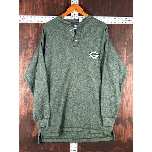 Green Bay Packers NFL Logo 7 Game Day‎ Pullover Sweatshirt Green Mens Large EUC - Picture 1 of 6